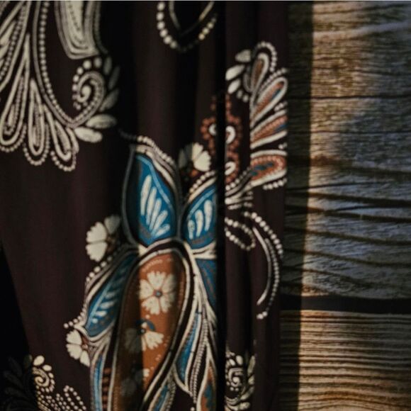 Angie capris women's large multicolored pre-owned - Picture 3 of 5